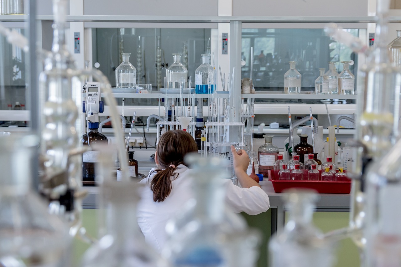 Scientist conducting research
